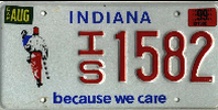 IN_Because_We_Care_Shriners_passenger_Plate