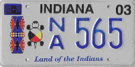 IN_Land_of_Indians_passenger_Plate