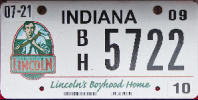 IN_Lincoln_Boyhood_Home_passenger_Plate